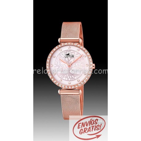 Reloj Lotus de mujer árbol de la vida 18711/2 rosado malla