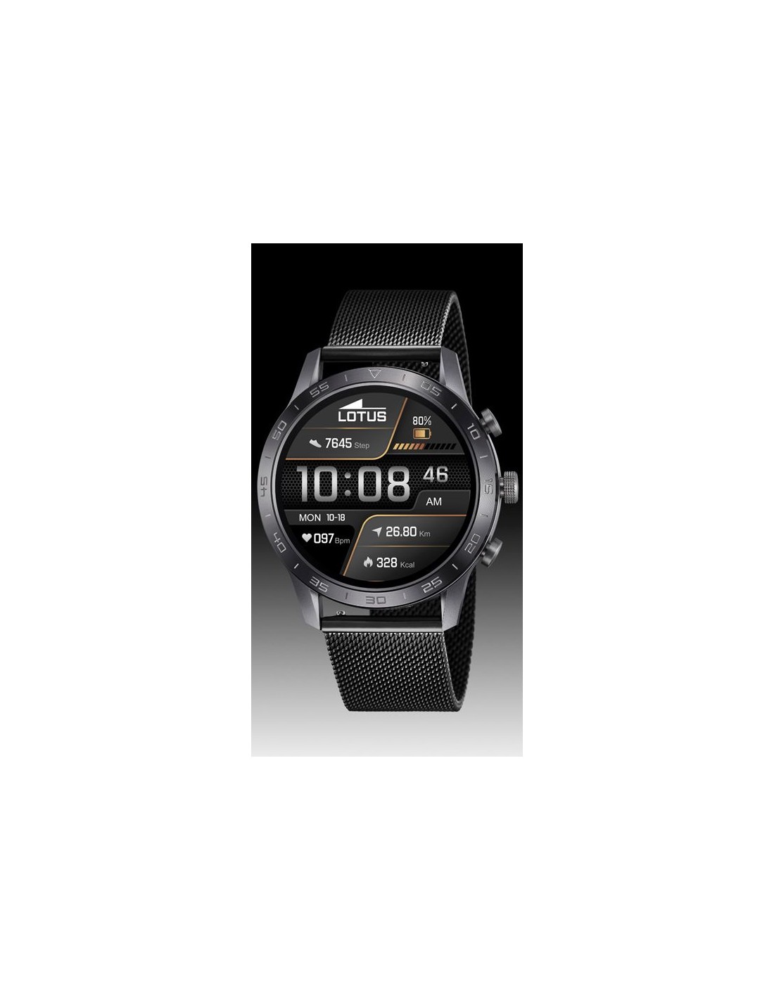 Reloj Lotus Smartwatch de hombre en acero negro 50048/1